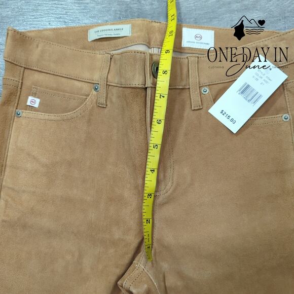 Adriano Goldschmied Lamb Leather The Legging Super Skinny Ankle Jeans Size 27 (4 - Picture 4 of 6